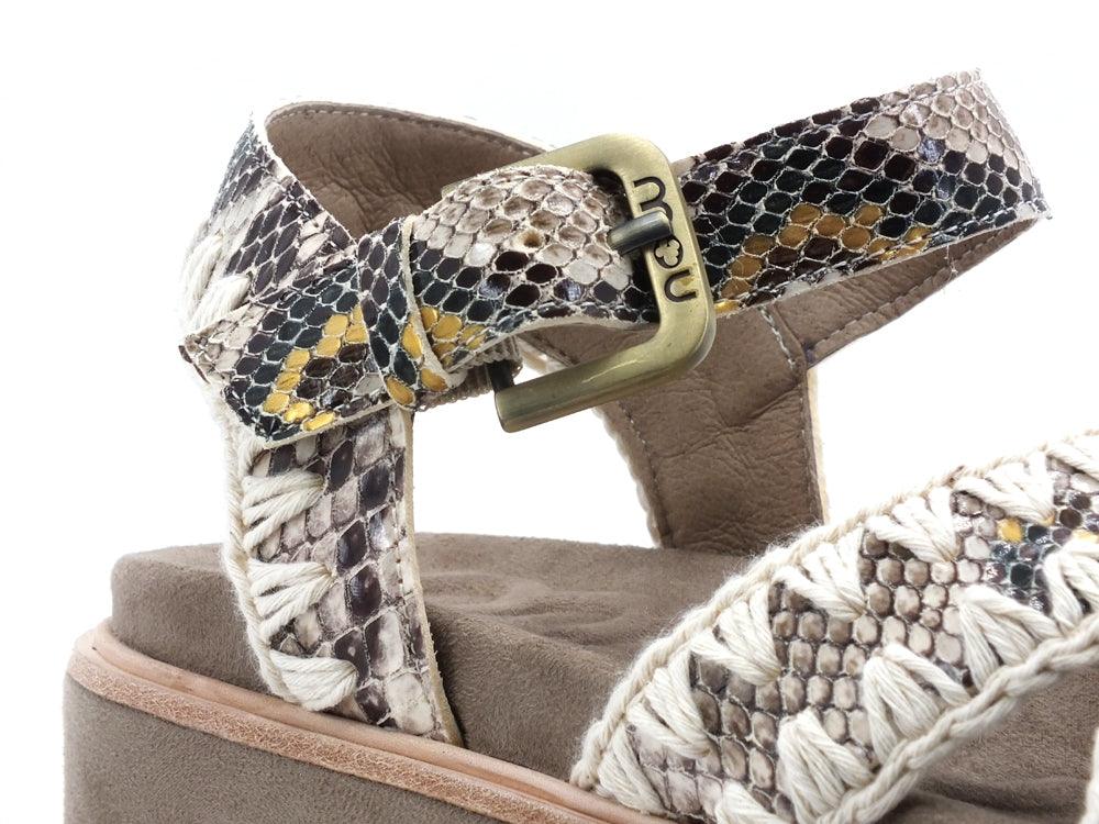 MOU Platform Criss Cross Upper Sandalo Platform RKSNA Snake MU.SW351000C - Sandrini Calzature e Abbigliamento