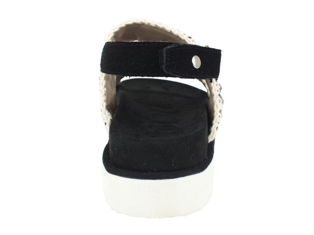 MOU Sandalo Black White MU.BIOSANRHI - Sandrini Calzature e Abbigliamento