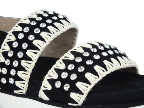 MOU Sandalo Black White MU.BIOSANRHI - Sandrini Calzature e Abbigliamento