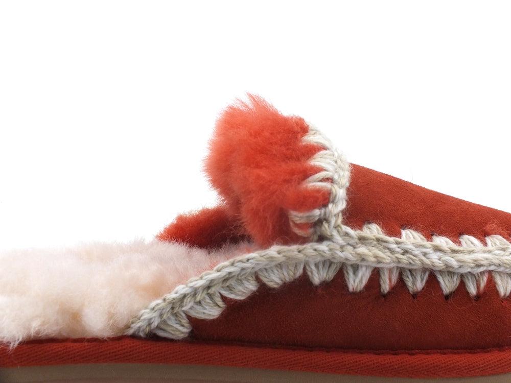 MOU Slipper Full Eskimo Stitch Ciabatta Pelo Ginger MU.FW161007A - Sandrini Calzature e Abbigliamento