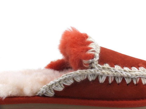 MOU Slipper Full Eskimo Stitch Ciabatta Pelo Ginger MU.FW161007A - Sandrini Calzature e Abbigliamento