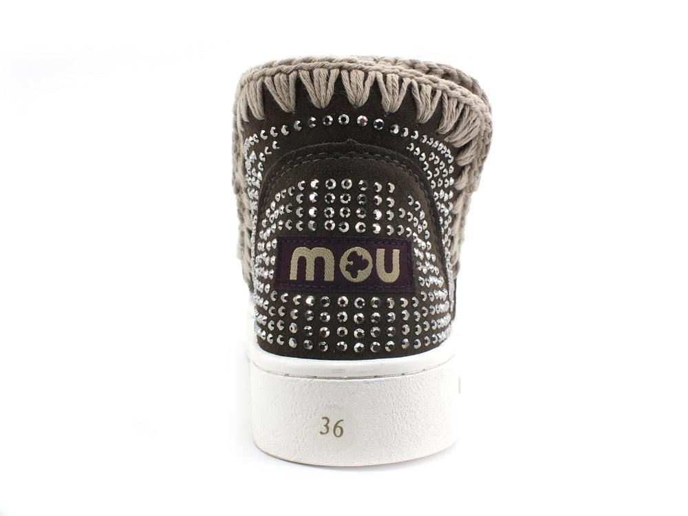 MOU Sneaker Low Cut Summer With Hot Fix Stivaletto Charcoal Strass MU.SW211002A - Sandrini Calzature e Abbigliamento