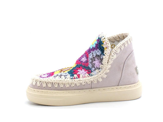 MOU Summer Eskimo Sneaker Bold Crochet Upper Chalk Multicolor MU.SW411005A - Sandrini Calzature e Abbigliamento