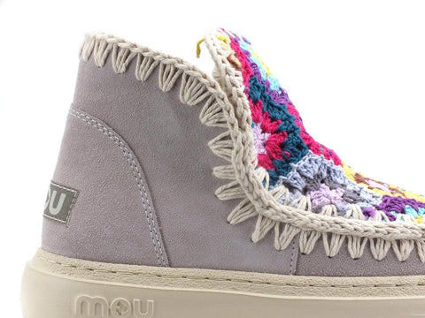 MOU Summer Eskimo Sneaker Bold Crochet Upper Chalk Multicolor MU.SW411005A - Sandrini Calzature e Abbigliamento