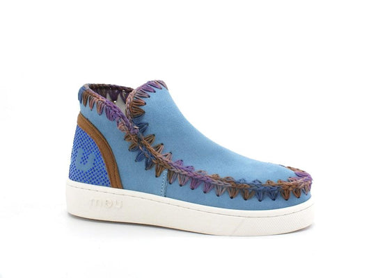 MOU Summer Eskimo Sneaker Perforated Logo Nile Blue MU.SW211019S - Sandrini Calzature e Abbigliamento