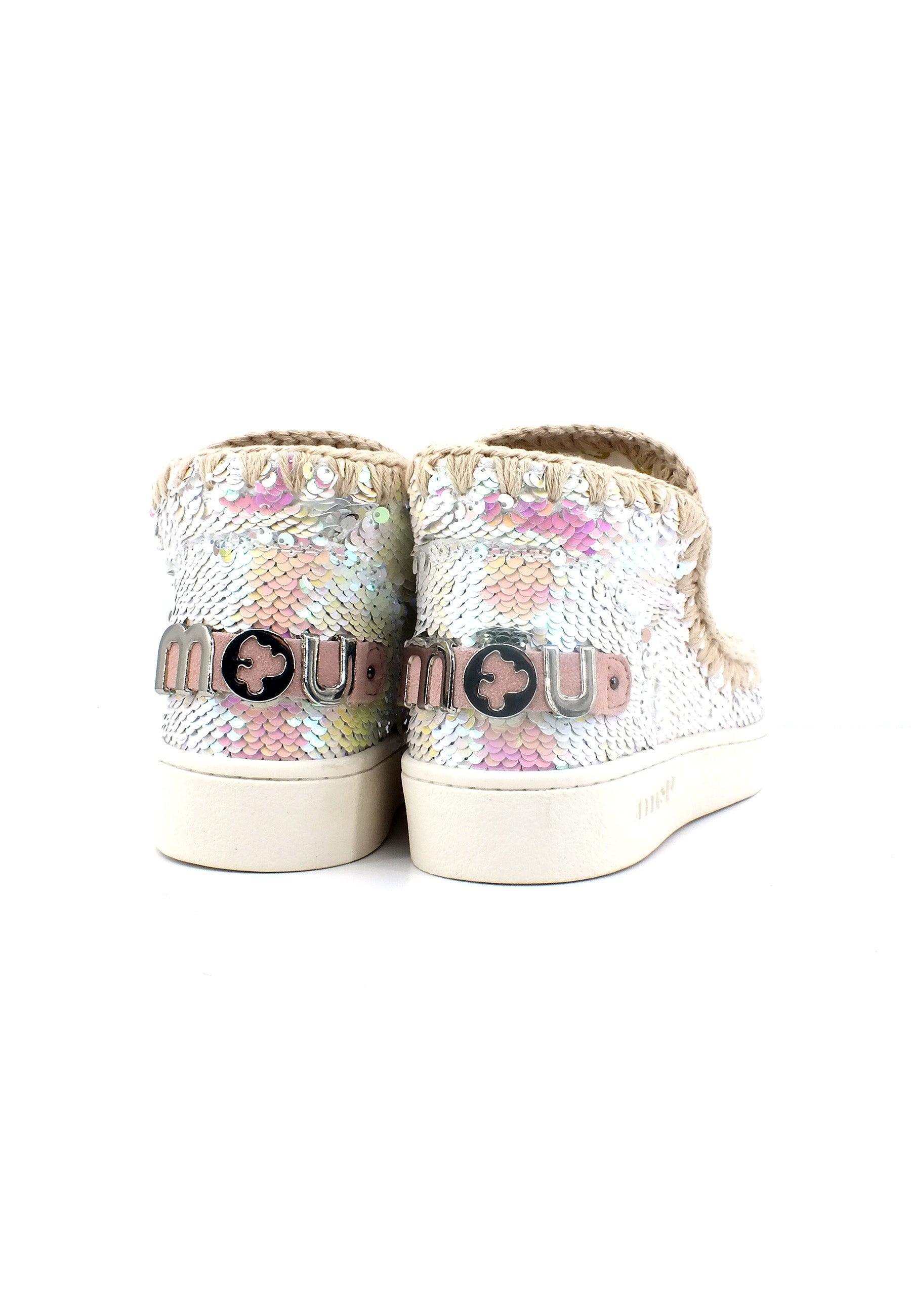 MOU Summer Eskimo Stivaletto Donna Argento Iridescente MU.SW211001G - Sandrini Calzature e Abbigliamento