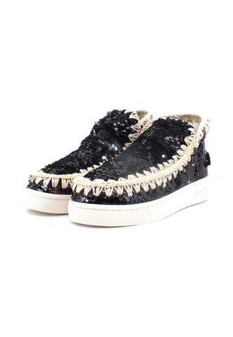 MOU Summer Eskimo Stivaletto Donna Black White MU.SW211001G - Sandrini Calzature e Abbigliamento