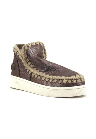 MOU Summer Eskimo Stivaletto Donna Metallic Lizard Gun MU.SW211001C - Sandrini Calzature e Abbigliamento