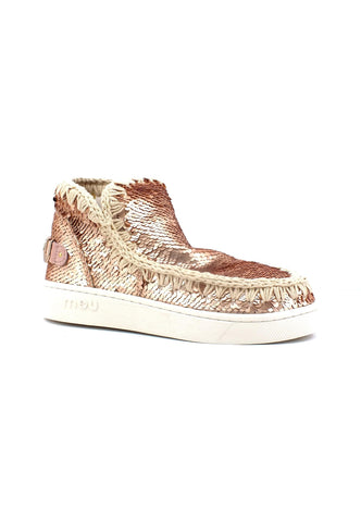 MOU Summer Eskimo Stivaletto Donna Sequins Rosegold MU.SW211001G - Sandrini Calzature e Abbigliamento