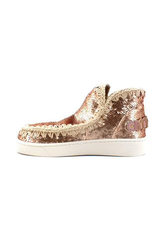 MOU Summer Eskimo Stivaletto Donna Sequins Rosegold MU.SW211001G - Sandrini Calzature e Abbigliamento