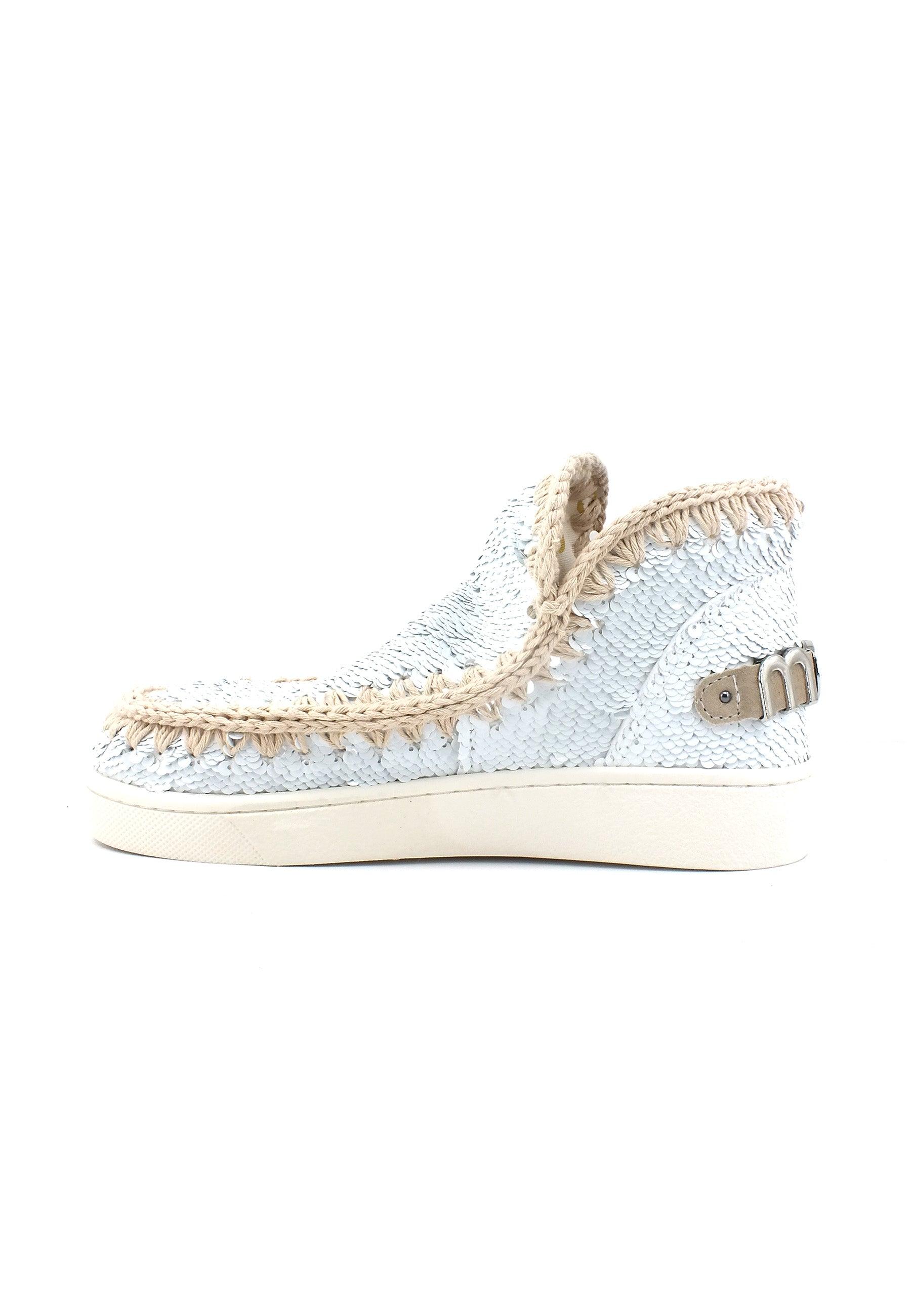 MOU Summer Eskimo Stivaletto Donna White Silver MU.SW211001G - Sandrini Calzature e Abbigliamento