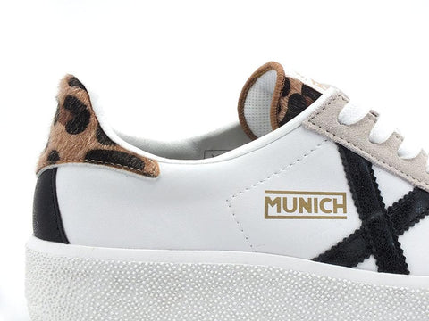 MUNICH Barru Sky 46 Sneaker Animalier White Black 8295046 - Sandrini Calzature e Abbigliamento