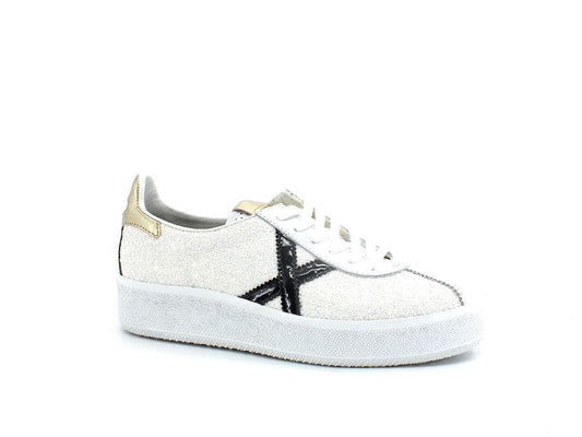 MUNICH Barru Sky 82 Sneaker White Black Gold 8295082 - Sandrini Calzature e Abbigliamento