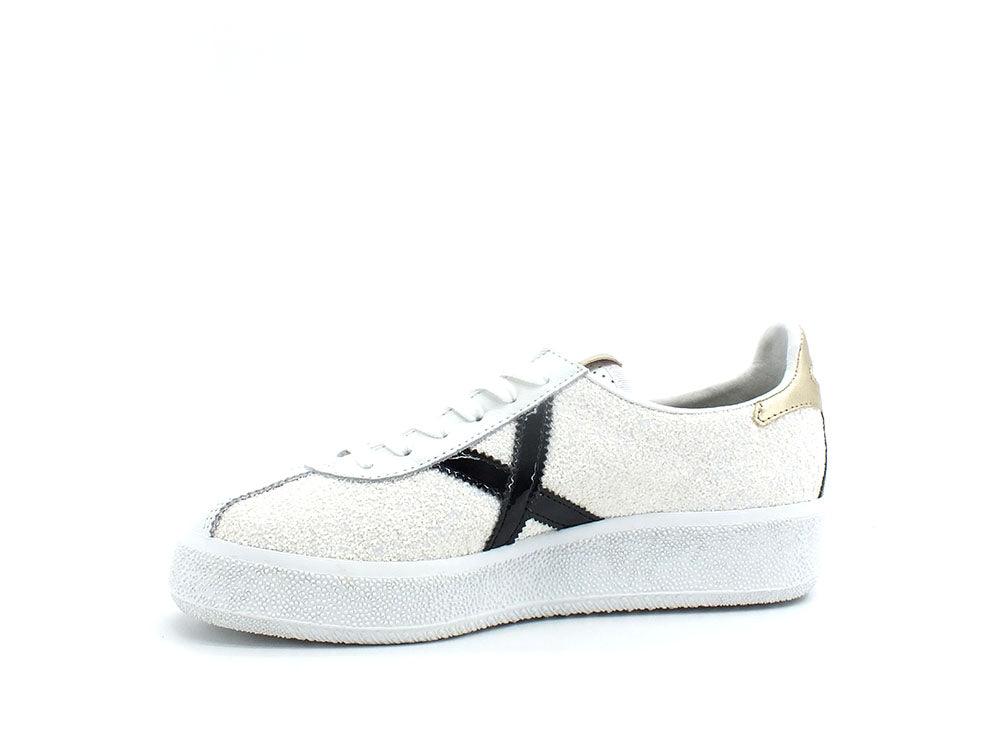 MUNICH Barru Sky 82 Sneaker White Black Gold 8295082 - Sandrini Calzature e Abbigliamento