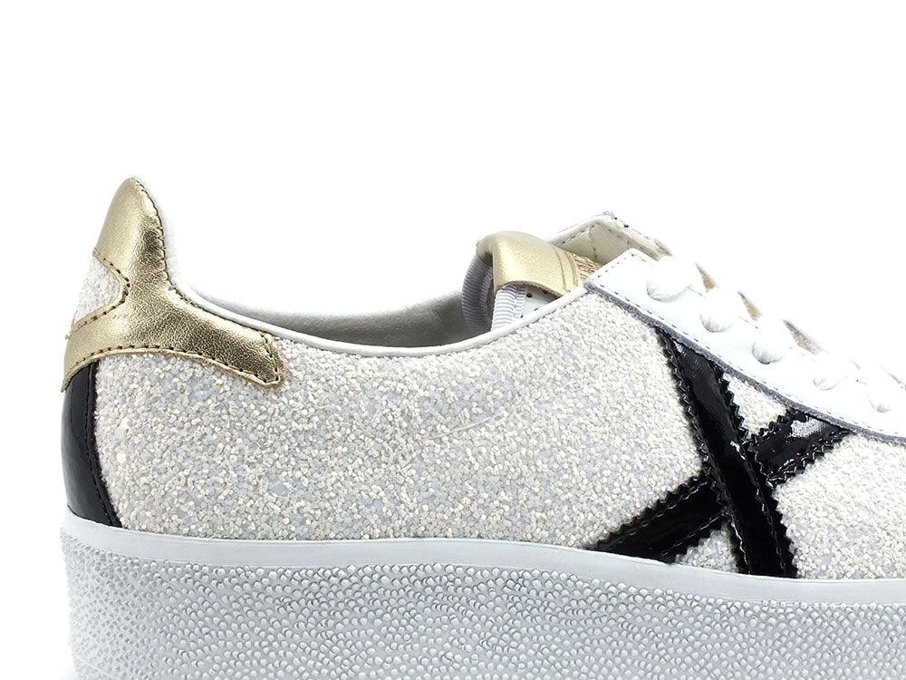 MUNICH Barru Sky 82 Sneaker White Black Gold 8295082 - Sandrini Calzature e Abbigliamento