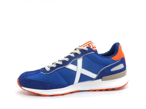 MUNICH Dynamo 44 Sneaker Blue White Orange 8700044 - Sandrini Calzature e Abbigliamento