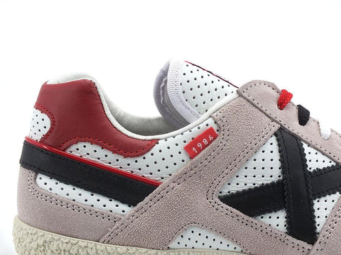 MUNICH Goal 1547 Sneaker White Grey Black Red 8001547 - Sandrini Calzature e Abbigliamento