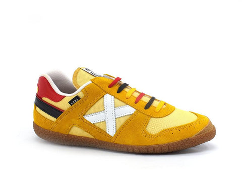MUNICH Goal 1550 Sneaker Yellow White Red 8001550 - Sandrini Calzature e Abbigliamento