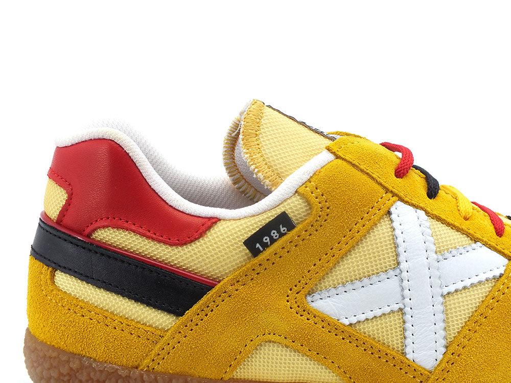 MUNICH Goal 1550 Sneaker Yellow White Red 8001550 - Sandrini Calzature e Abbigliamento