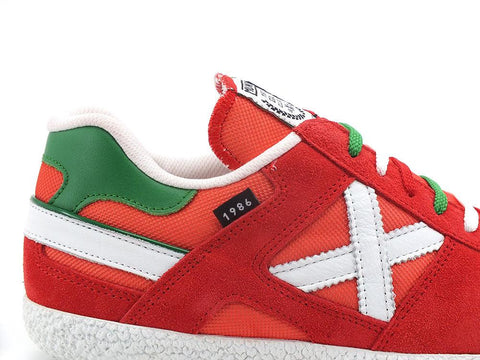 MUNICH Goal 1551 Sneaker Red White 8001551 - Sandrini Calzature e Abbigliamento