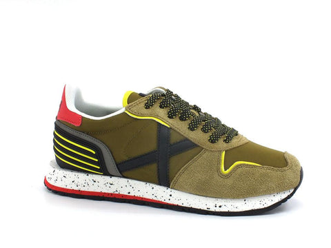 MUNICH Massana 463 Sneaker Olive Black Yellow 8620463 - Sandrini Calzature e Abbigliamento