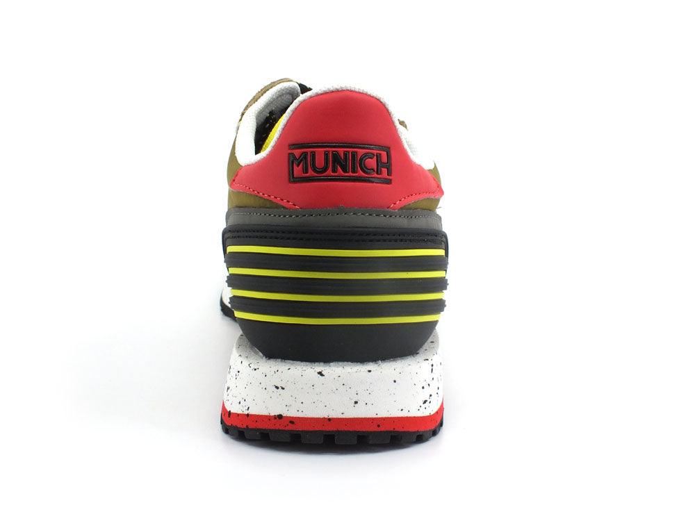 MUNICH Massana 463 Sneaker Olive Black Yellow 8620463 - Sandrini Calzature e Abbigliamento