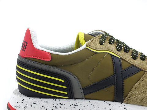 MUNICH Massana 463 Sneaker Olive Black Yellow 8620463 - Sandrini Calzature e Abbigliamento