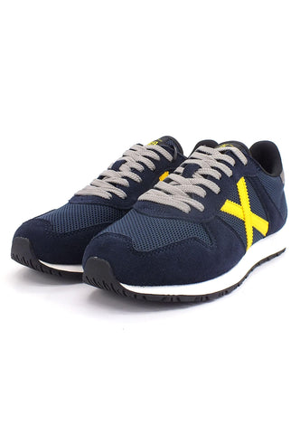 MUNICH Massana 486 Sneaker Uomo Blu Navy Yellow 8620486 - Sandrini Calzature e Abbigliamento