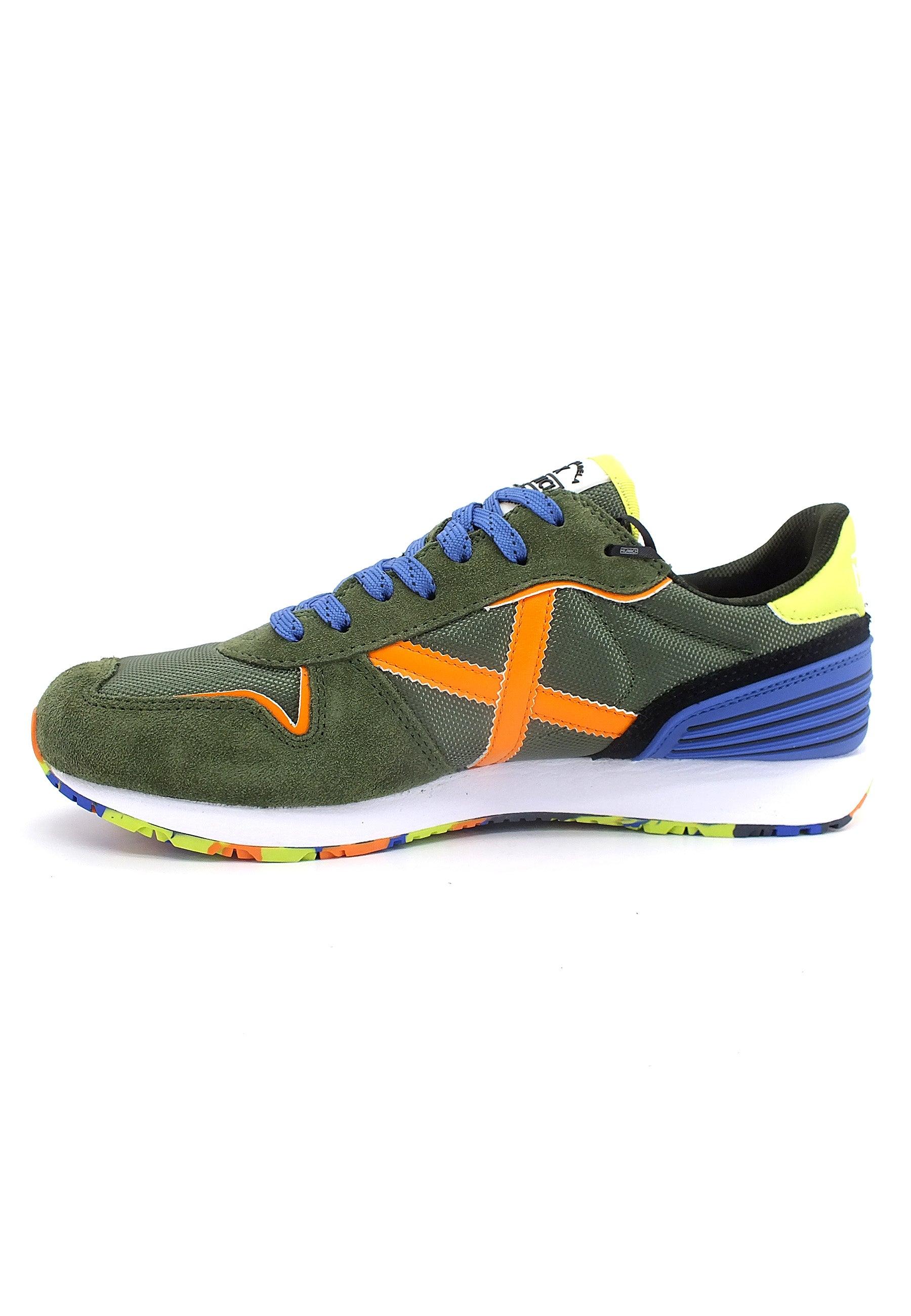 MUNICH Massana 493 Sneaker Uomo Military Green Orange 8620493 - Sandrini Calzature e Abbigliamento