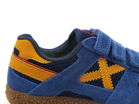 MUNICH Mini Goal 1543 Sneaker Strappi Blue Yellow 8128543 - Sandrini Calzature e Abbigliamento