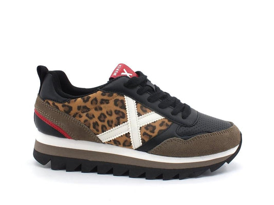 MUNICH Ripple 26 Sneaker Animalier Black Taupe Leo 8765026 - Sandrini Calzature e Abbigliamento