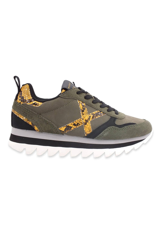 MUNICH Ripple 38 Sneaker Donna M.Green Yellow Python 8765038 - Sandrini Calzature e Abbigliamento