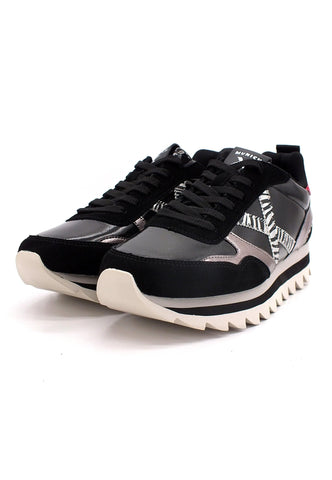 MUNICH Ripple 40 Sneaker Donna Nero Silver Metal 8765040 - Sandrini Calzature e Abbigliamento
