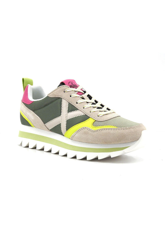 MUNICH Ripple 60 Sneaker Donna Green Beige Fuxia Yellow Fantasia 8765060 - Sandrini Calzature e Abbigliamento