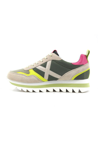 MUNICH Ripple 60 Sneaker Donna Green Beige Fuxia Yellow Fantasia 8765060 - Sandrini Calzature e Abbigliamento