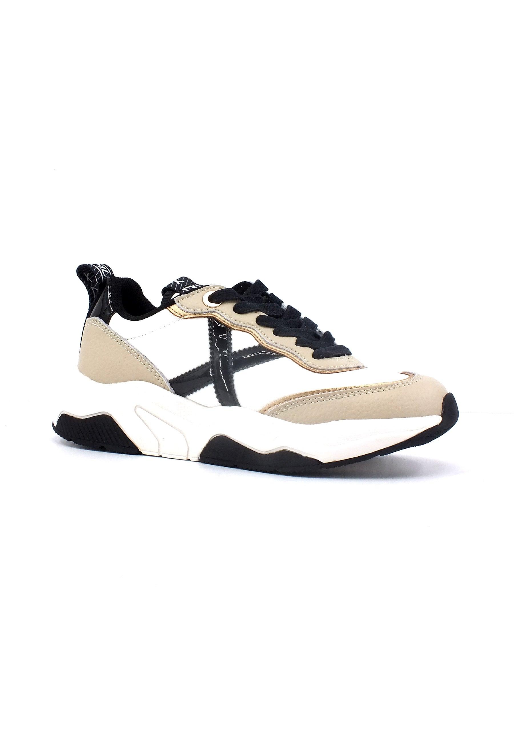 MUNICH Wave 105 Sneaker Donna White Beige Black 8770105 - Sandrini Calzature e Abbigliamento