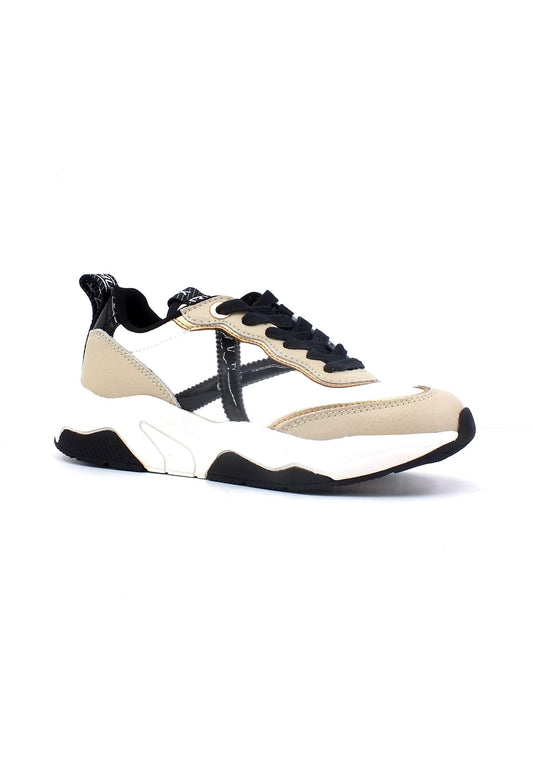 MUNICH Wave 105 Sneaker Donna White Beige Black 8770105 - Sandrini Calzature e Abbigliamento
