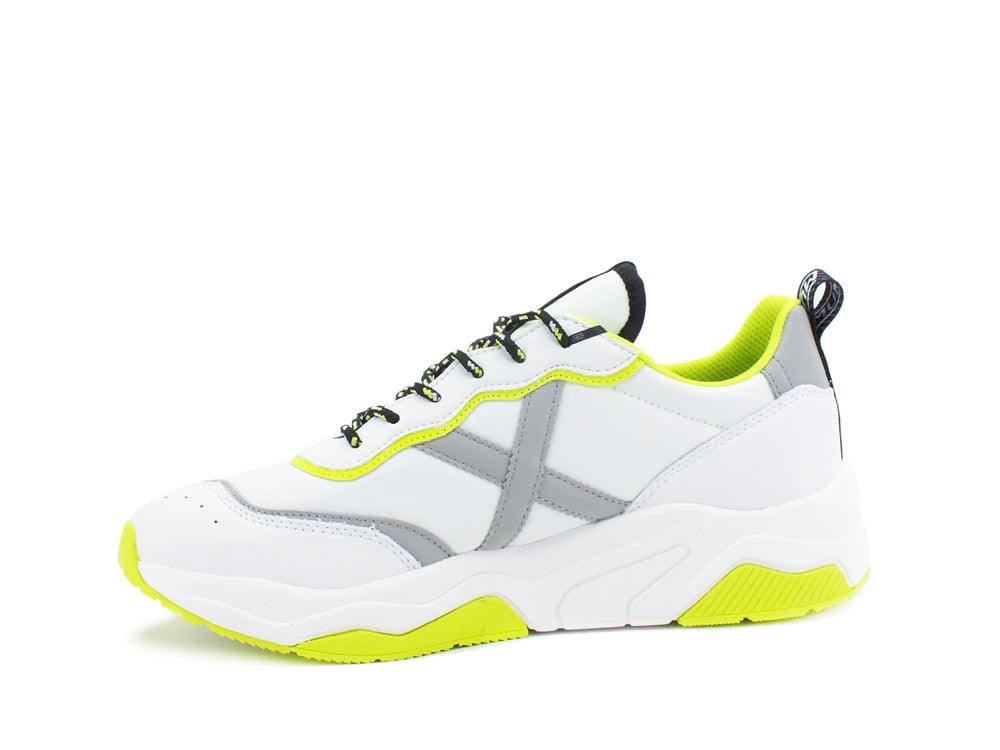MUNICH Wave 52 Sneaker Donna White Fluo Yellow 8770052 - Sandrini Calzature e Abbigliamento