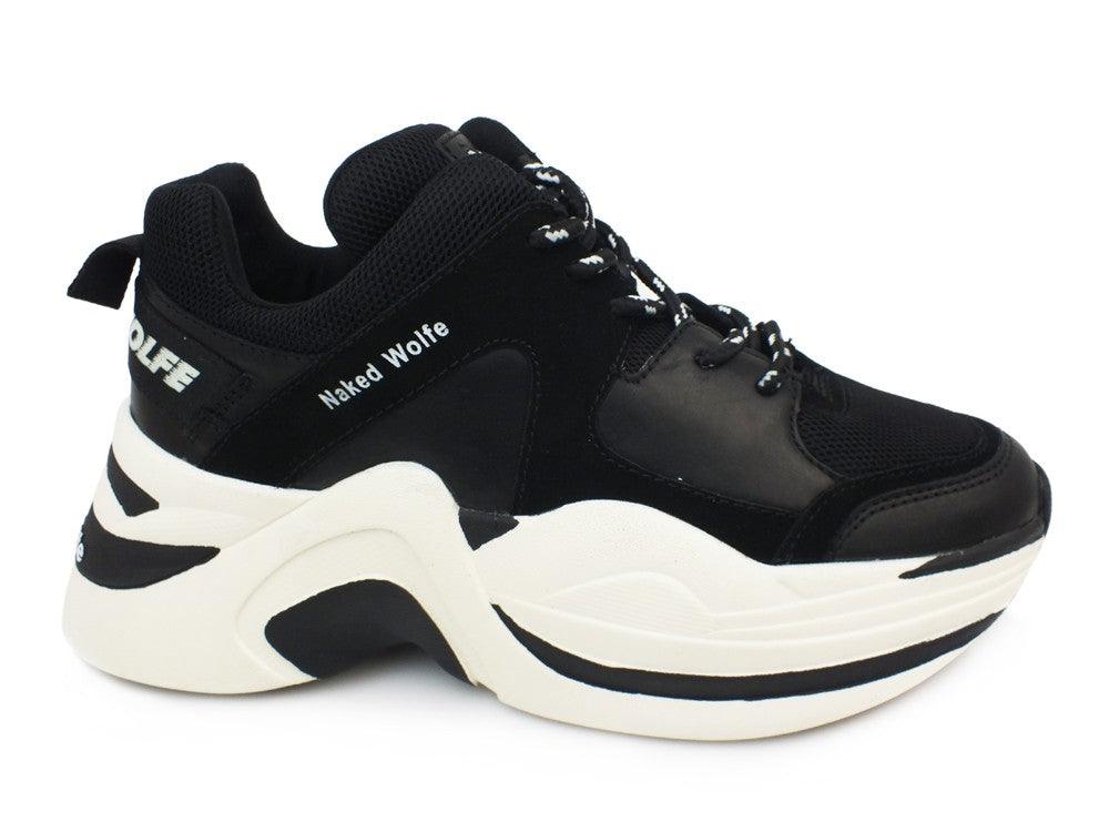 NAKED WOLFE Track Black Off White NWSTRACK - Sandrini Calzature e Abbigliamento