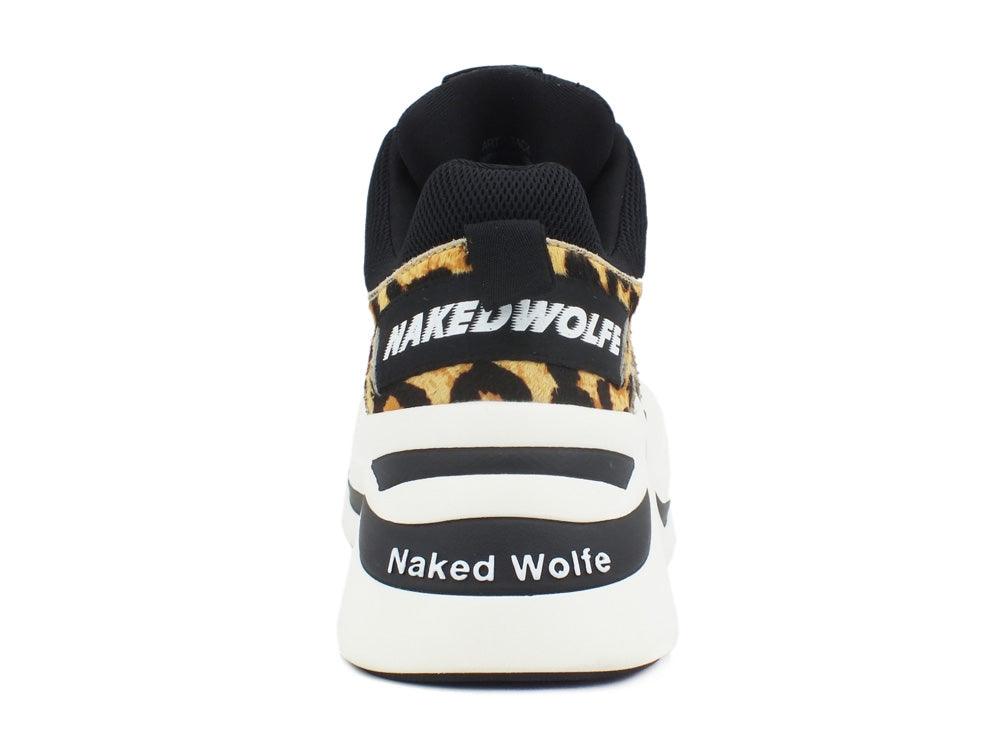 NAKED WOLFE Track Gold Glitter Black Leopard NWSTRACK - Sandrini Calzature e Abbigliamento