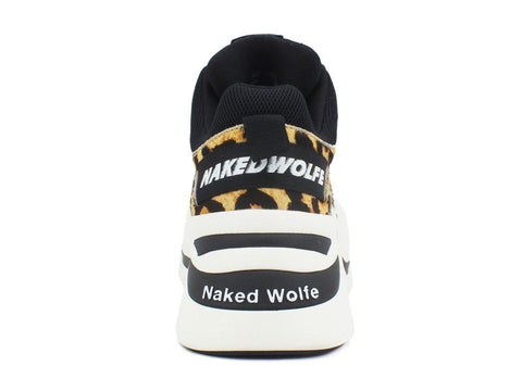 NAKED WOLFE Track Gold Glitter Black Leopard NWSTRACK - Sandrini Calzature e Abbigliamento