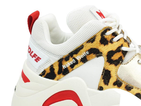 NAKED WOLFE Track Red Leopard Combo NWSTRACK - Sandrini Calzature e Abbigliamento