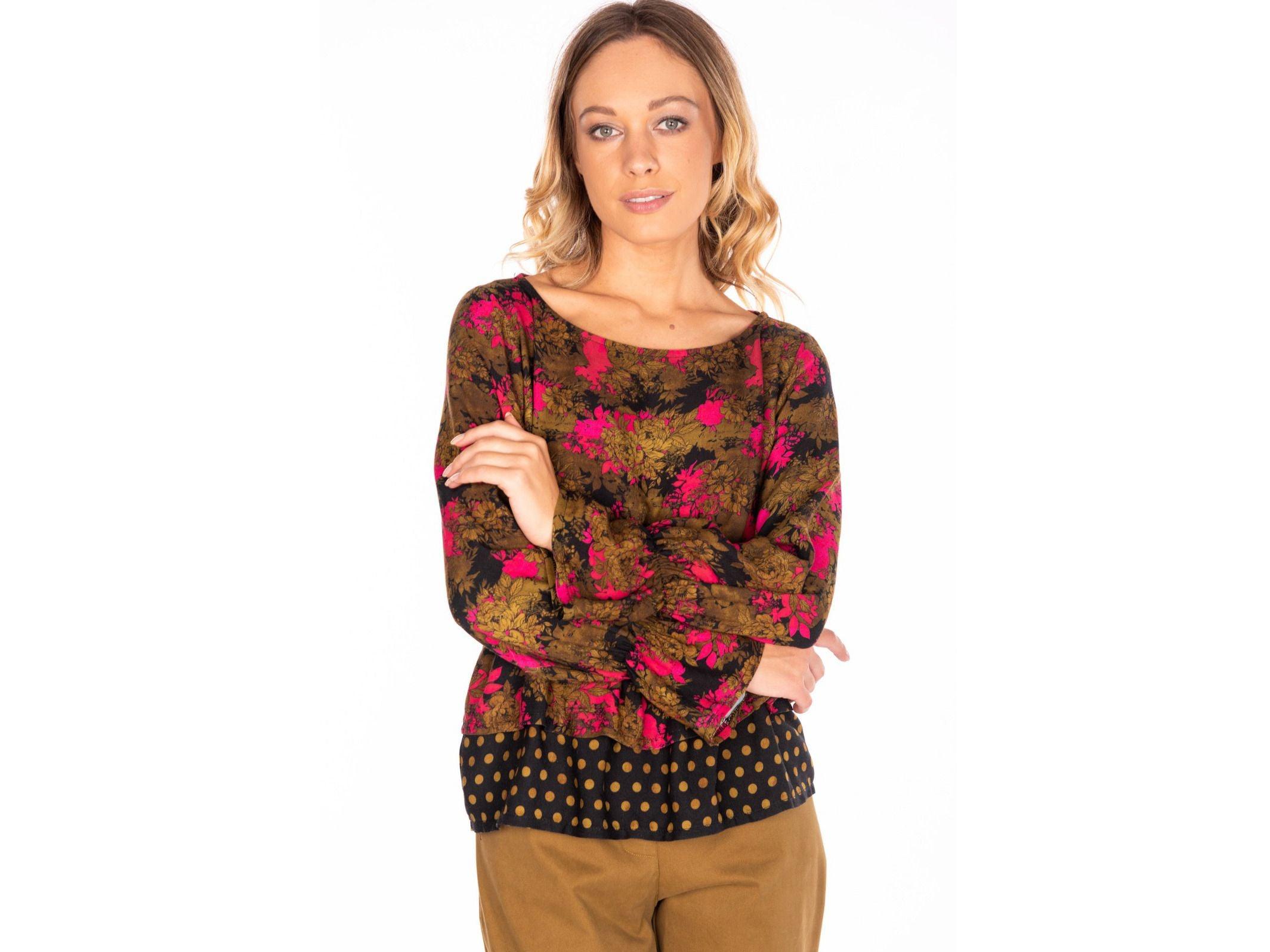 NO-NA' Maglia Blusa Fiori Azalea 3206T69 - Sandrini Calzature e Abbigliamento