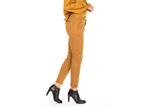 NO-NA' Pantalone Tasca Francese Giallo Curry 3622 T85 - Sandrini Calzature e Abbigliamento