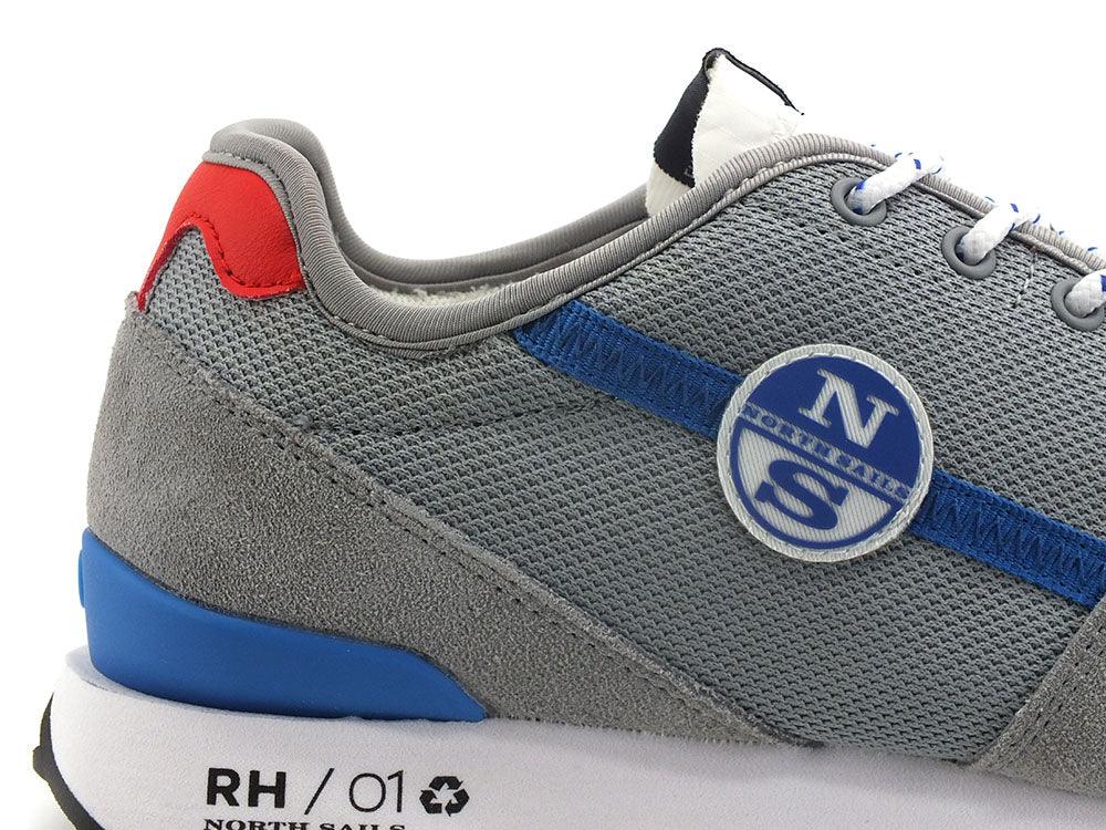NORTH SAILS Sneaker Running Logo Grey Grigio HORIZON-RH-01 - Sandrini Calzature e Abbigliamento