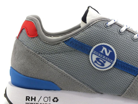 NORTH SAILS Sneaker Running Logo Grey Grigio HORIZON-RH-01 - Sandrini Calzature e Abbigliamento