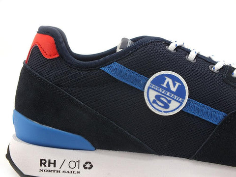 NORTH SAILS Sneaker Running Logo Navy Blu HORIZON-RH-01 - Sandrini Calzature e Abbigliamento