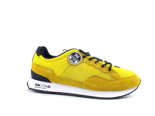 NORTH SAILS Sneaker Running Suede Giallo Yellow HITCH-RW-04 - Sandrini Calzature e Abbigliamento