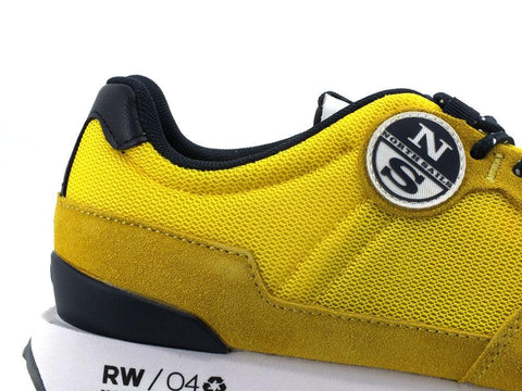 NORTH SAILS Sneaker Running Suede Giallo Yellow HITCH-RW-04 - Sandrini Calzature e Abbigliamento