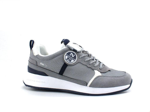NORTH SAILS Sneaker Running Suede Grigio Gray KEEL-RW-01 - Sandrini Calzature e Abbigliamento